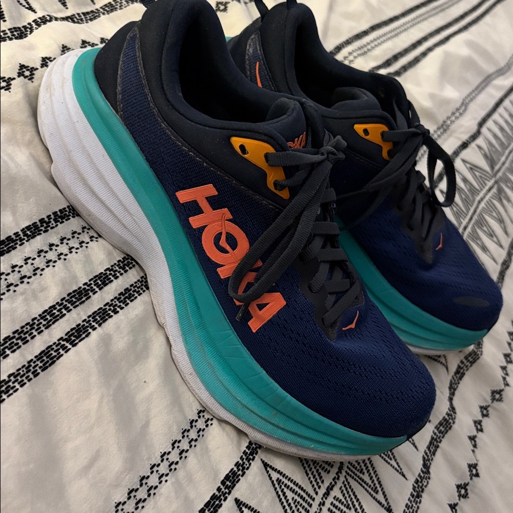 Hoka Blue and Teal Athletic Shoes - Picture 3 of 6